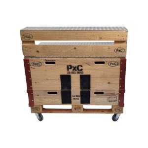 Palleleon Buffet auf Rollen mit Aufsatz 1